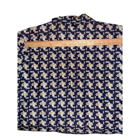 Vintage 90's FUBU‎ Men's 3XL Shirt All Over Print Short Sleeve Button Up Graphic - Picture 3 of 8